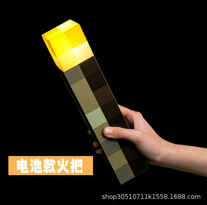 Перезаряжаемая фонарик Pixel — 4‑цветной светодиодный минер лампа, USB‑перезарядка, 28×5×5 см