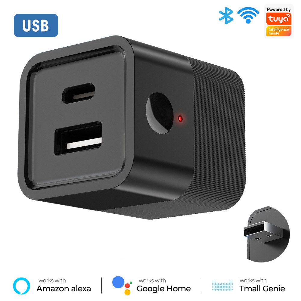 Adaptador USB inalámbrico inteligente 5V2A Adaptador de alimentación WiFi Cabeza de carga Control remoto Interruptor de temporizador de graffiti