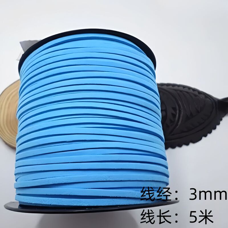 马卡龙氛围感3mm韩国绒皮绳细丝带鹿皮绳高颜值手作蝴蝶结编织绳|undefined