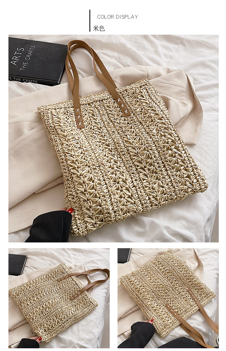 Women's Large Straw Streetwear Straw Bag display picture 6