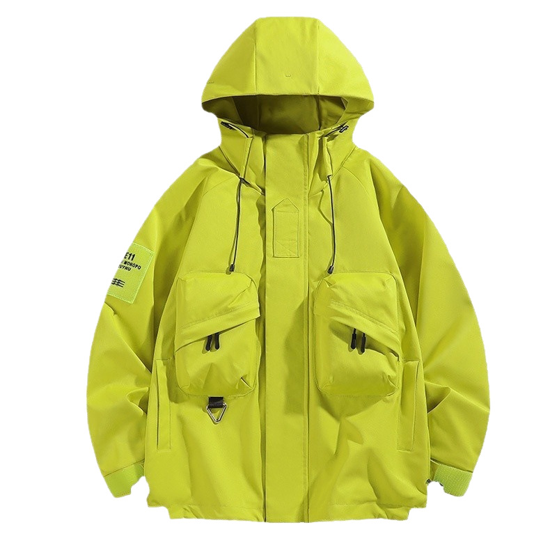 Chaqueta para hombres explosión al aire libre ropa de vestir de viento abrigo abrigo abrigo de estilo estilo estilo de montaña japonés estilo de moda con capuz para hombres y mujeres