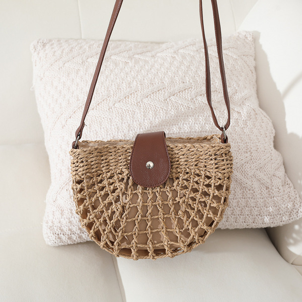 Fresh straw beach one-shoulder bag