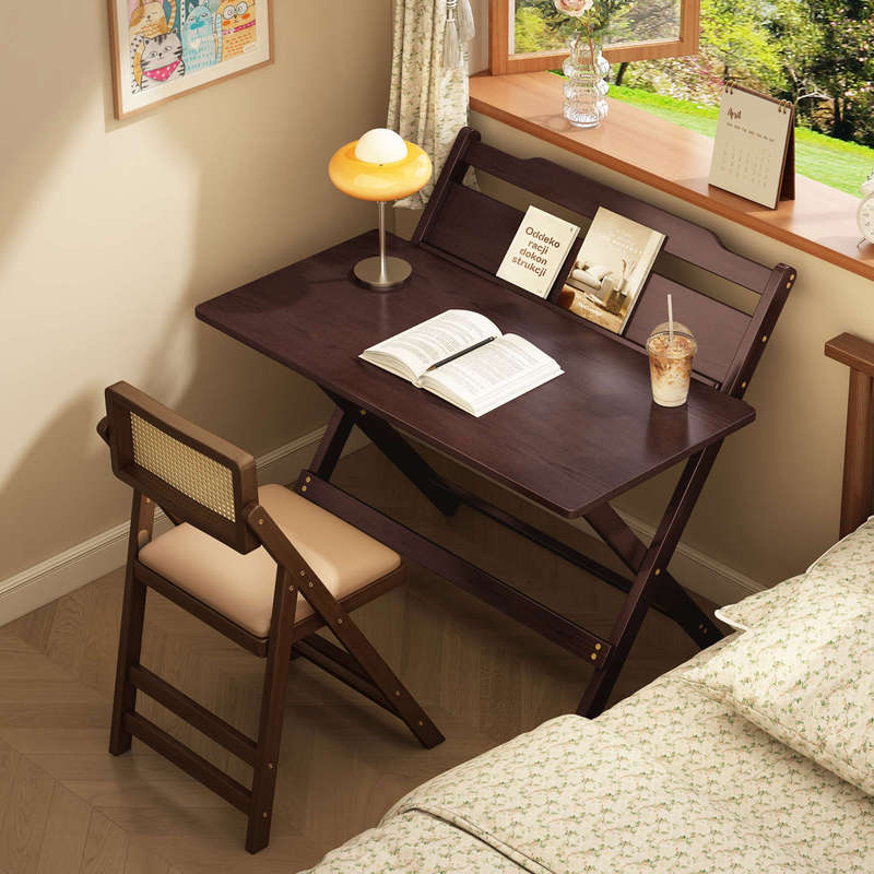 Nanzhu Foldable Desk Study Table Installation-Free Small Apartment Student Home Homework Removable Desk