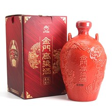 台湾进口金门高粱酒53度1000ml红坛龙腾万里纯粮高度酒礼盒陶瓷瓶