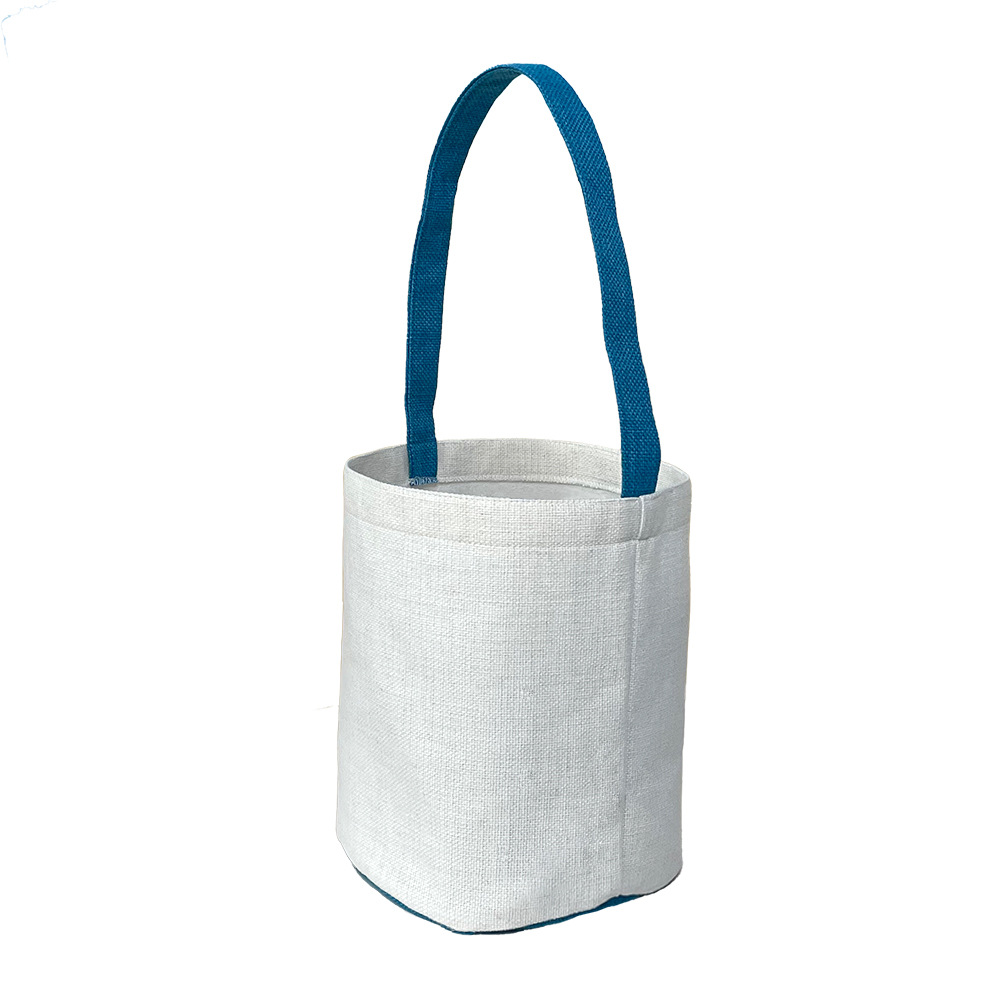 Transferencia de Calor impresión bolso Pascua sublimación bolsa lino 380g algodón lino dibujo DIY al por mayor en blanco