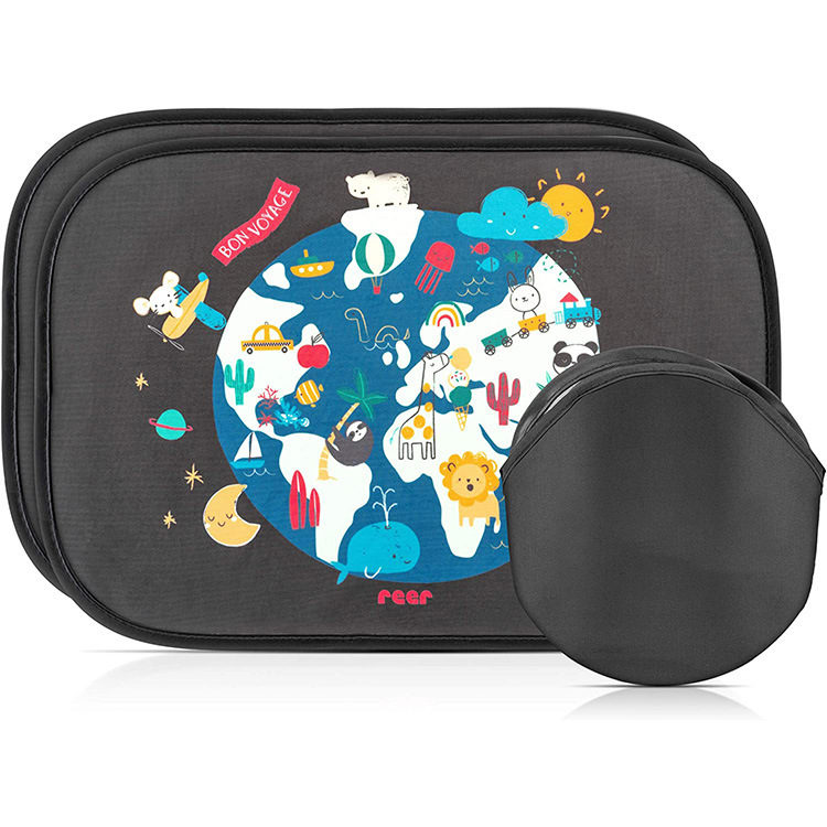 Cross-Border special for pair-mounted sunshade car mesh side block car suction type sunshade nylon mesh fabric sunshade