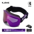 Black frame purple lens (set) magnetic attachment