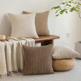 纯色泡泡粒抱枕亚马逊热销抱枕套卧室床头靠垫客厅沙发靠枕套定制