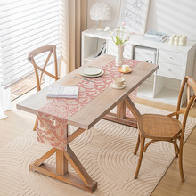 新款树叶亮片绣桌旗节日宴会装饰桌旗长方形茶几茶台桌布防尘盖布