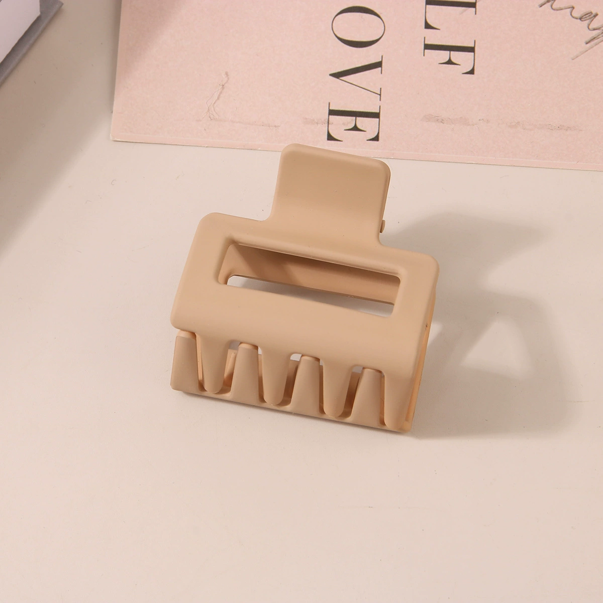 (Cross-border trading), rectangular matte crab pin, big shark, hairgrip, Amazon, simple and elegant design