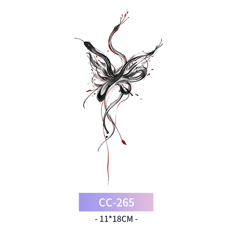 Transfronterizo en stock al por mayor de halloween colorido mariposa tatuaje pegatinas simulación sangrienta cicatriz pegatinas divertidas pegatinas impermeables