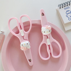 Cute cartoon home use scissors children's craft student supplies office small scissors creative kitchen stainless steel scissors
