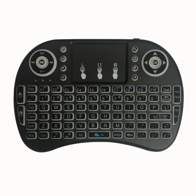 Cross-border I8 mini wireless keyboard 2.4g mouse large touch pad computer Android set-top box remote control lithium battery backlight