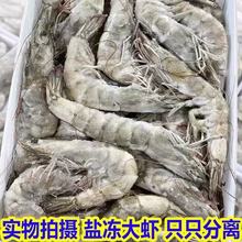 厄瓜多尔盐冻大虾新鲜冷冻超大南美白虾水冻虾海捕白虾商用批发