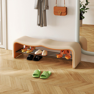 Shoe Changing Stool Home Door Wear Shoe Stool Entrance Stool Designer Cloakroom Sofa Stool Wall Bench Bed End Stool