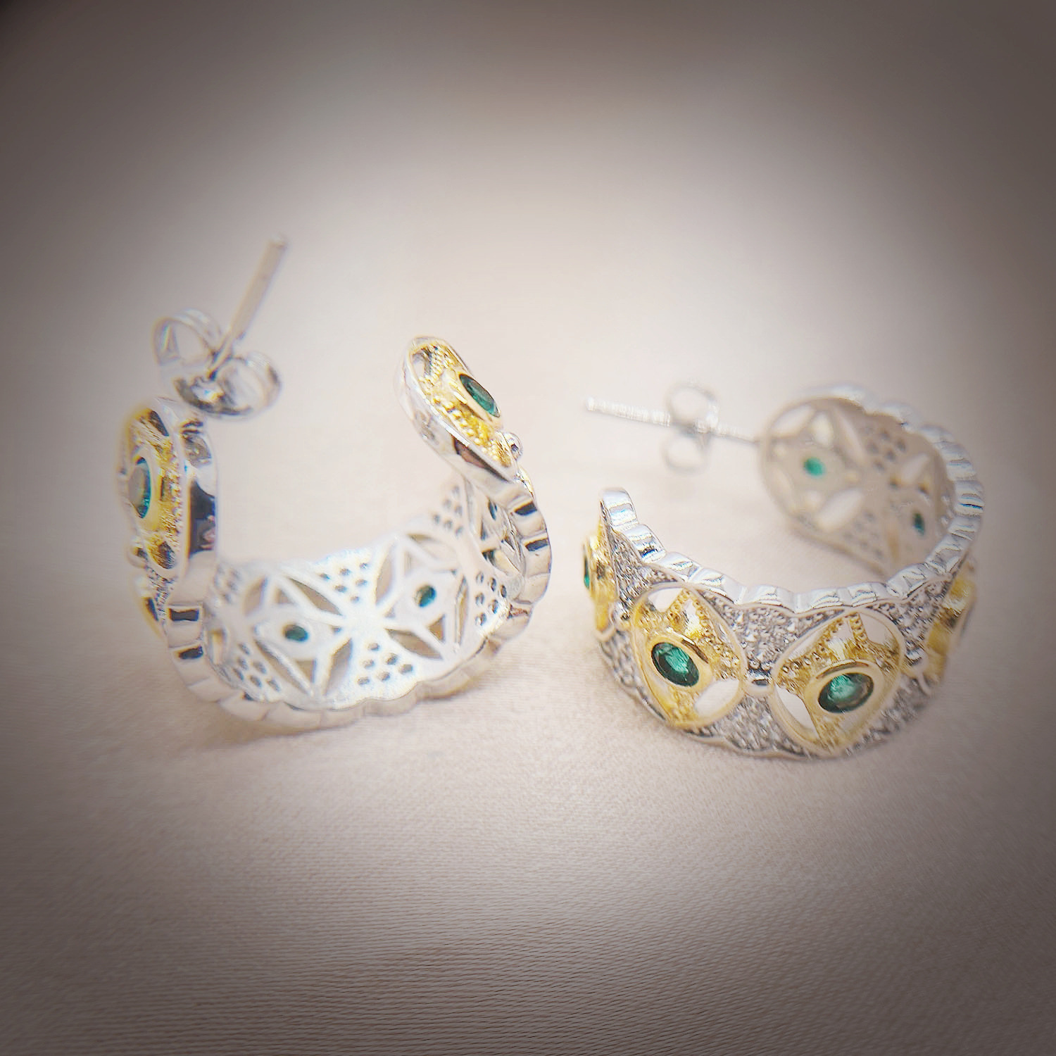 French Style C Shape Copper Inlay Artificial Diamond Womenu0027S Rings Earrings