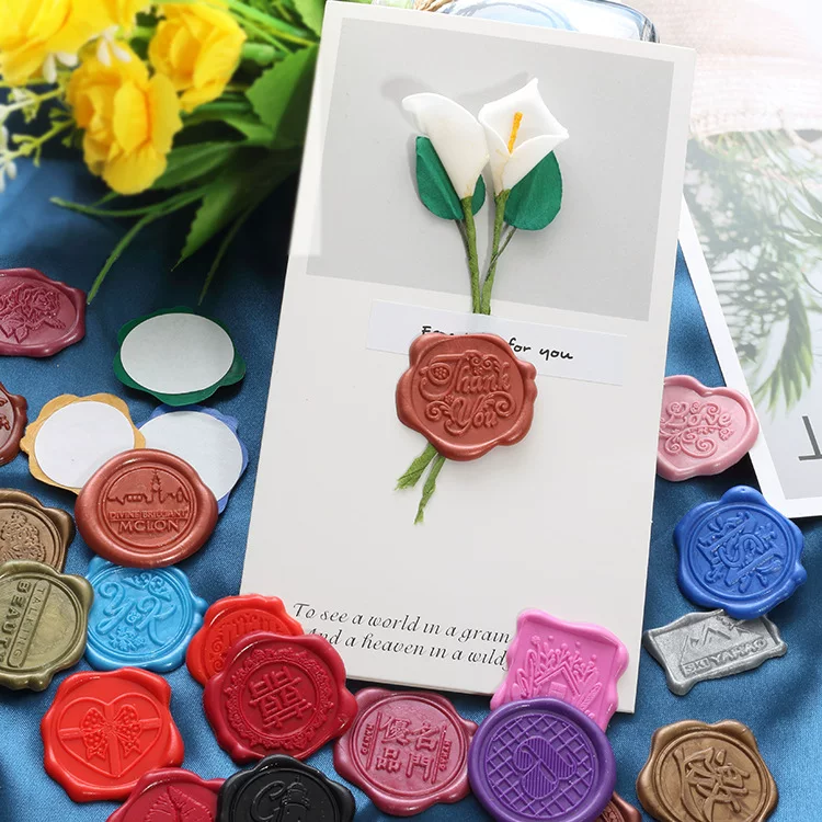Wedding wax tablet wine bottle sealing envelope sealing fire paint stickers and paint wax label support to map