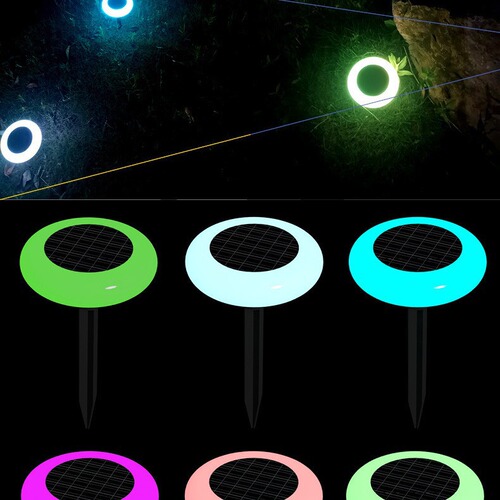 Hot Selling Outdoor Solar Garden Light Sensing Lawn Lamp Colorful Holiday Decorative Lamp Courtyard Landscape Lamp