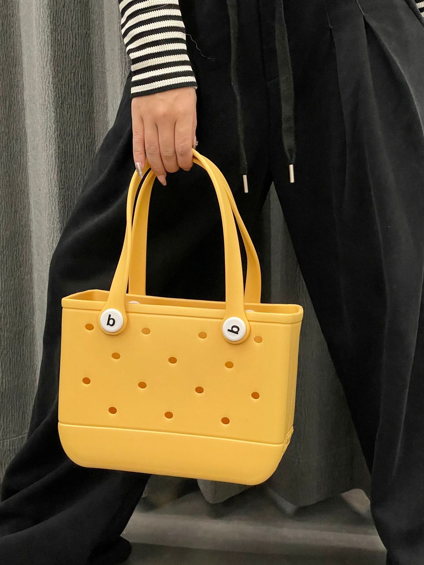 840g Weight Open Closure Type Double Handle Strap Type Tote Bag Bags Type Casual Occasion EVA Material Solid Color Pattern Spring&Summer Season Women's Gender Streetwear Style Square Shape Medium Size Women's Medium EVA Solid Color Streetwear Square Open Tote Bag 19