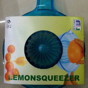 NX319 Crystal Plastic Manual Juicer, Lemon Clip Tied Card