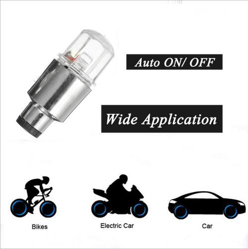 Car Hot Wheels Dual-Sense Valve Tire Light Wheel Decorative Light White Blue Red Green Colorful Hot Wheels
