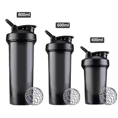 シェイクカップタンパク質粉ミルク昔カップ600ml攪拌カップ運動プラスチック水カップフィットネス携帯ロゴ