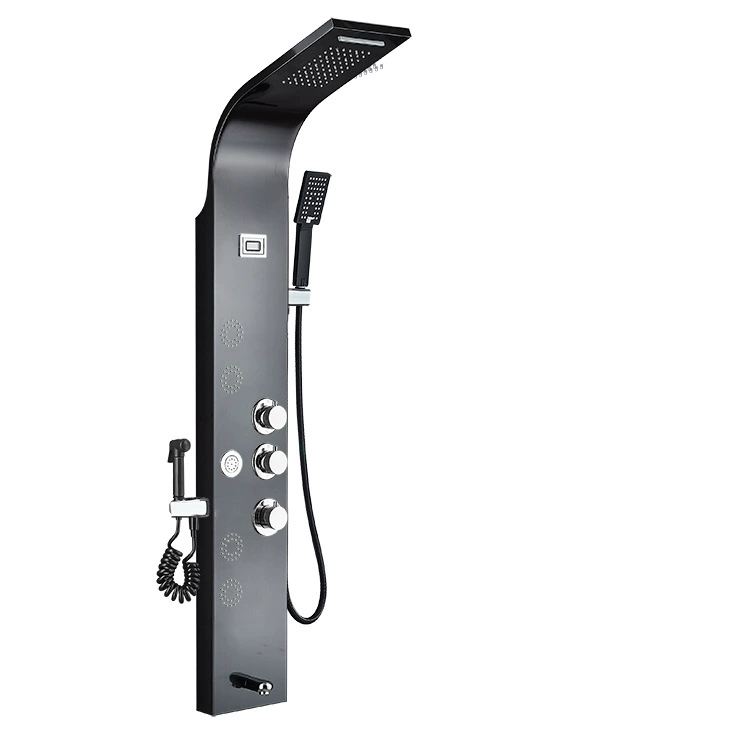 Температура отображается LED Шесть режимов ЖЕНСКАЯ мытье распылительная пистолет для животных купание 304 нержавеющая сталь Душевая экран Hengmo -Душ Душ