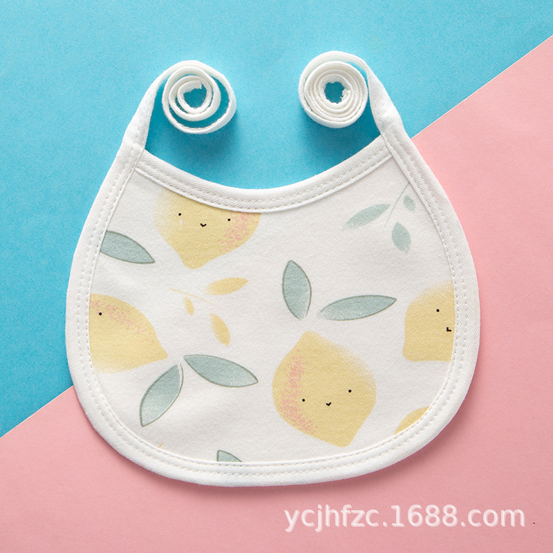 Bebé con cordones a prueba de agua babero recién nacido suministros bebé con cordones bebé babero de algodón