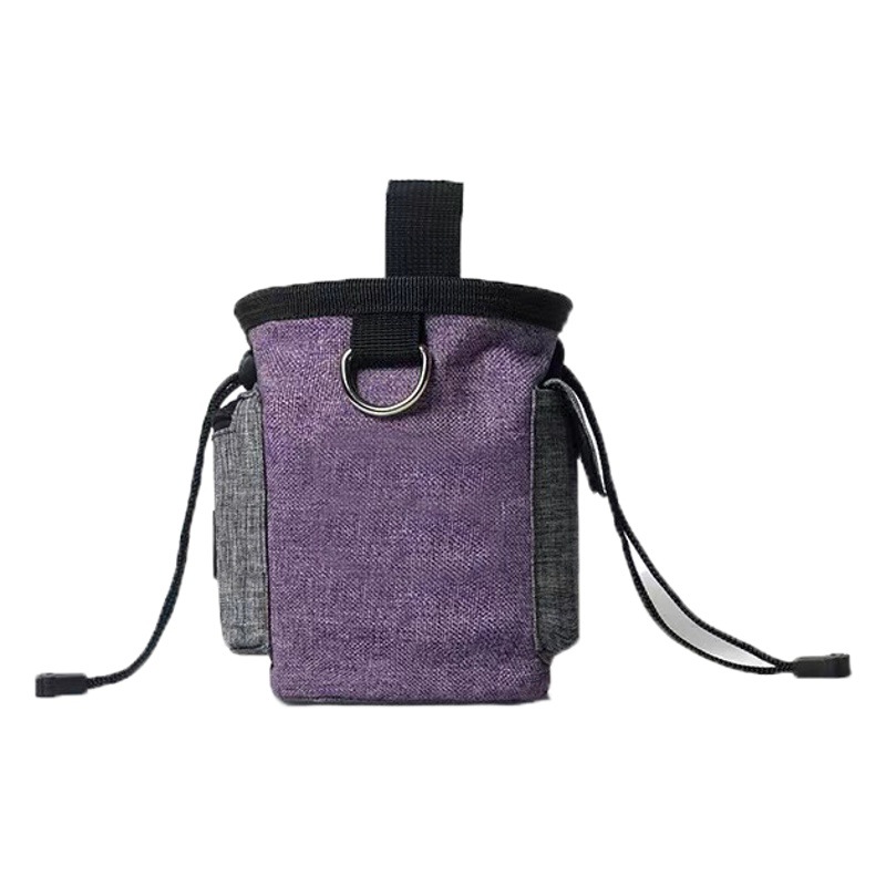 Bolsa de comida para perros portátil de Venta caliente transfronteriza bolsa de cintura de entrenamiento para perros multifuncional Oxford bolsa de aperitivos para mascotas bolsa para caminar para perros