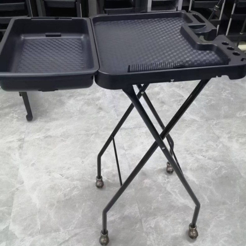 发廊ABS杠车美容美发手推车理发店烫染置物架万向轮子便携 工具车