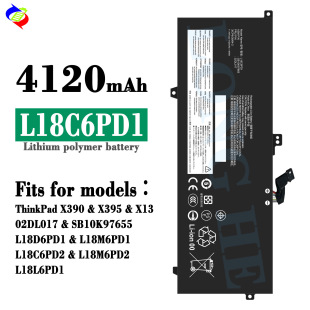 Suitable for Lenovo L18C6Pd1 Notebook Rechargeable Battery ThinkPad X390/X395/X13/02Dl017
