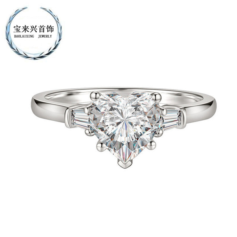 Live supply hot selling a generation of heart-shaped love diamond ring women's wedding diamond ring hot selling