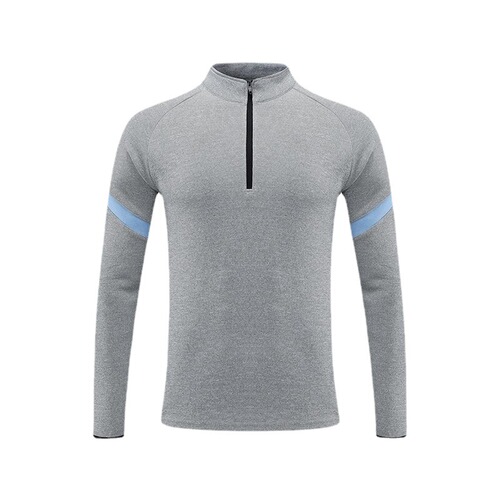 Men's Spring Casual Half-Zip Long Sleeve Sports Shirt Amazon Import Running Training T-Shirt