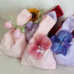 结婚喜糖袋喜糖礼盒提花手挽包少女感免折叠伴手礼空袋