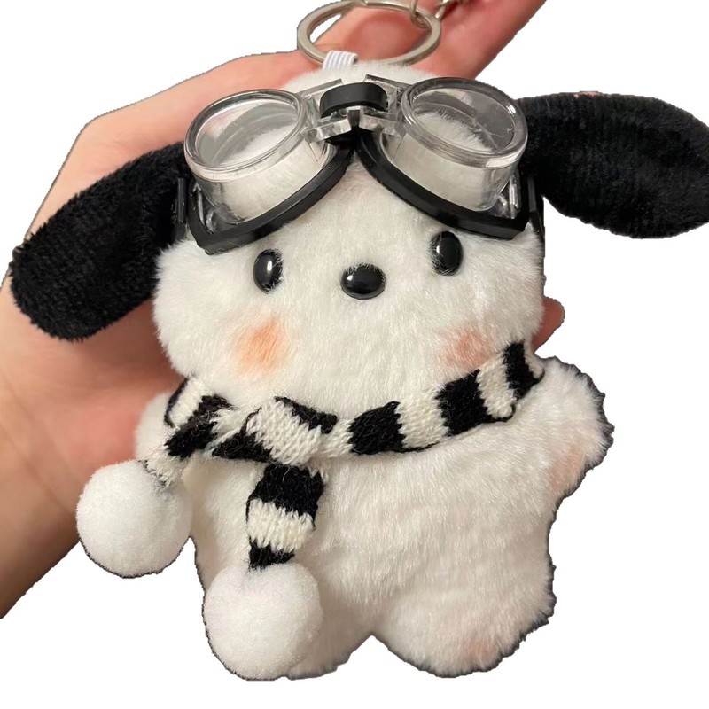 インブラッシュパチャ犬かわいい人形ガールハートスクールバッグペンダントぬいぐるみクリエイティブ人形漫画カップルギフト|undefined