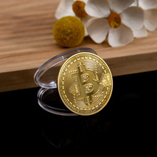 Bitcoin比特金银纪念币定制金属决策币开运币虚拟硬币跨境贸易