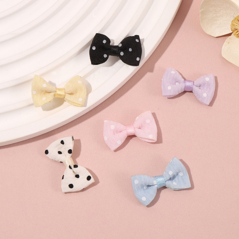 Multicolor Polka Dot Mini Fabric Bows for Pet Clothes DIY Handmade Accessories Clothing Materials Wholesale in Stock Multicolor Polka Dot Mini Fabric Bows for Pet Clothes DIY Handmade Accessories Clothing Materials Wholesale in Stock
