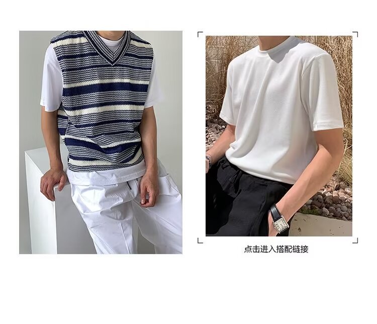 2025 primavera estilo de moda camisa de punto hombre pareja bf estilo de escuela chaleco de lana chaleco de hombro sin mangas