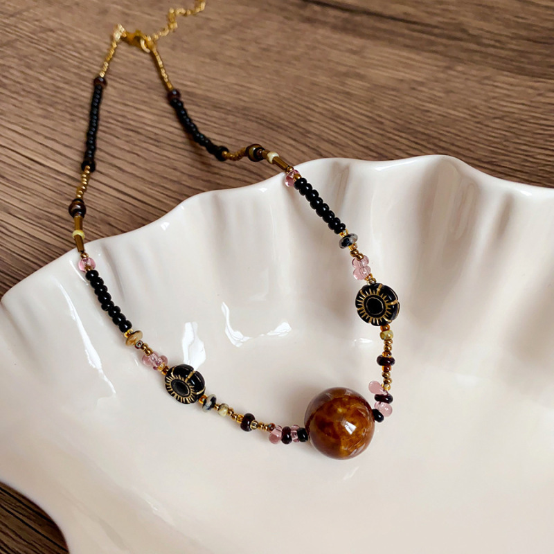 10 # 목걸이-골드-커피