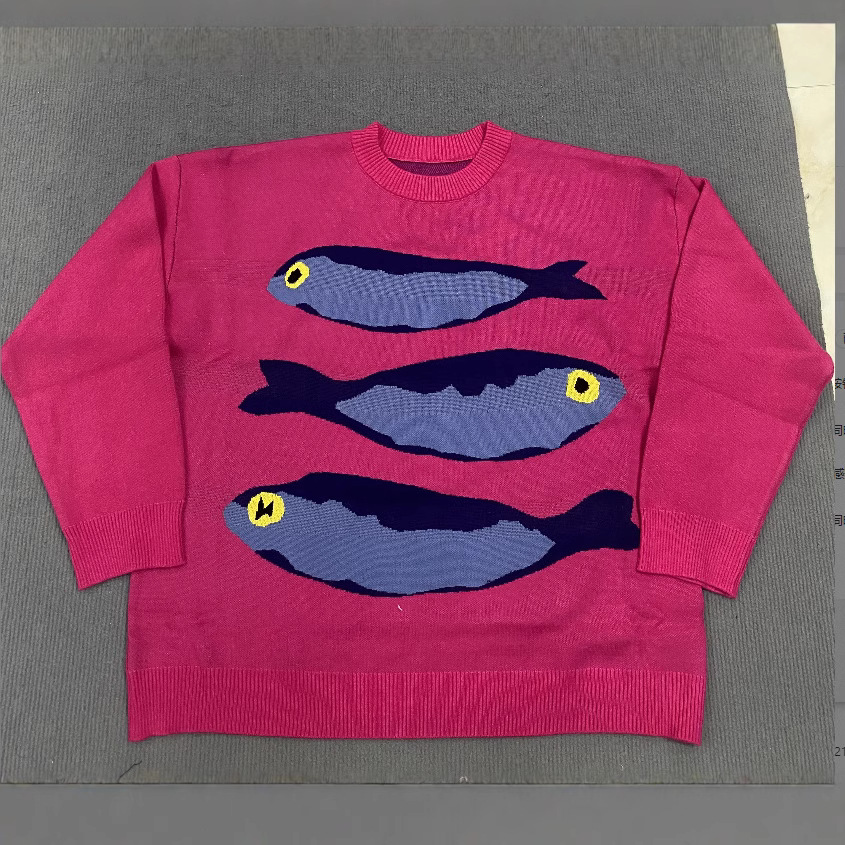 Vêtements pour hommes nouveau pull ample mode dopamine tricoté confortable chaud paresseux pull à manches longues haut_voghion.com