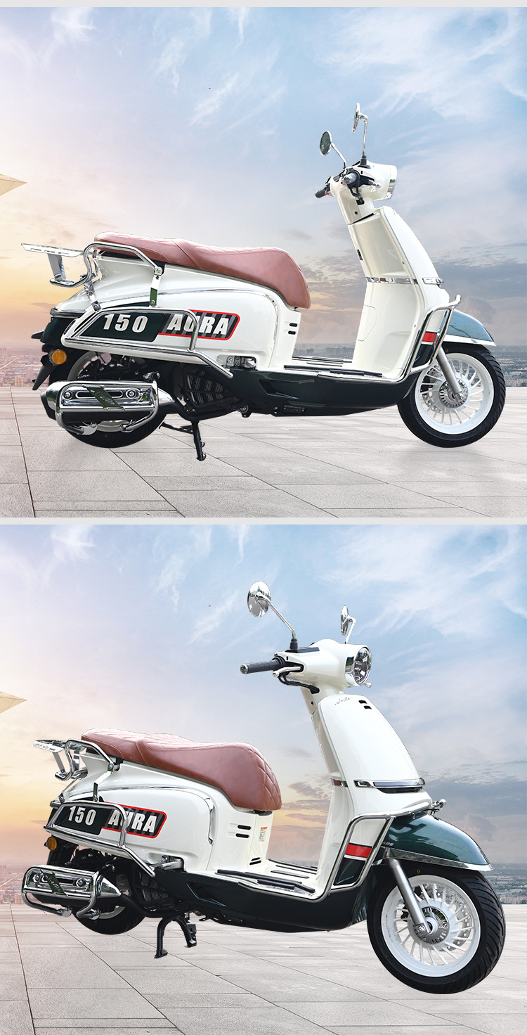 Suitable for Chunfeng Aura150 Protective Bars, Front and Rear Exhaust Pipe Bumpers, Rear Racks, Silver Protective Bars, Modification