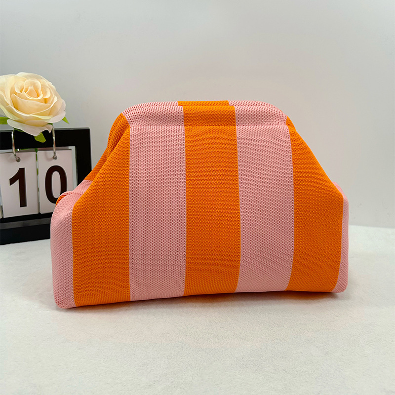 Thick stripes pink and orange