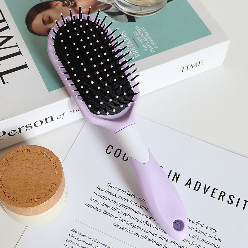 Peine de Masaje Transfronterizo, Color Macaron, Peine con Bolsa de Aire, Peine para Cabello Lacio, Iones Negativos, Peine para Cabello Rizado para Estudiantes, Peine de Salón Portátil para Viajes