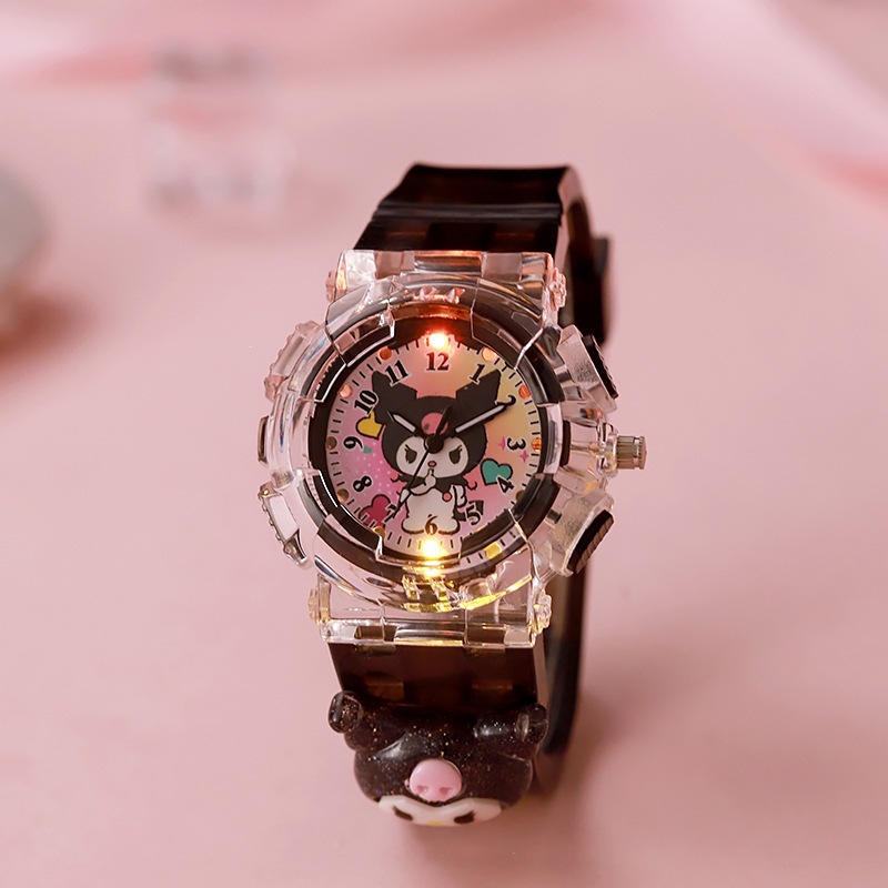 Precise black doll, light watch, watch strap, 3D