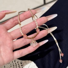 祥云项链中国风复古编织平安扣项链新中式吊坠送礼高级感锁骨链