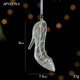 クリスタル質感Swanlaceアクリルキラキラ透明雪クリスマスツリーペンダント鈴装飾品|undefined