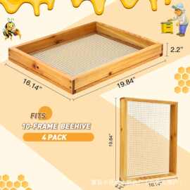 跨境木质蜂巢糖果板蜂巢组装糖果板适蜜蜂喂食器养蜂工具