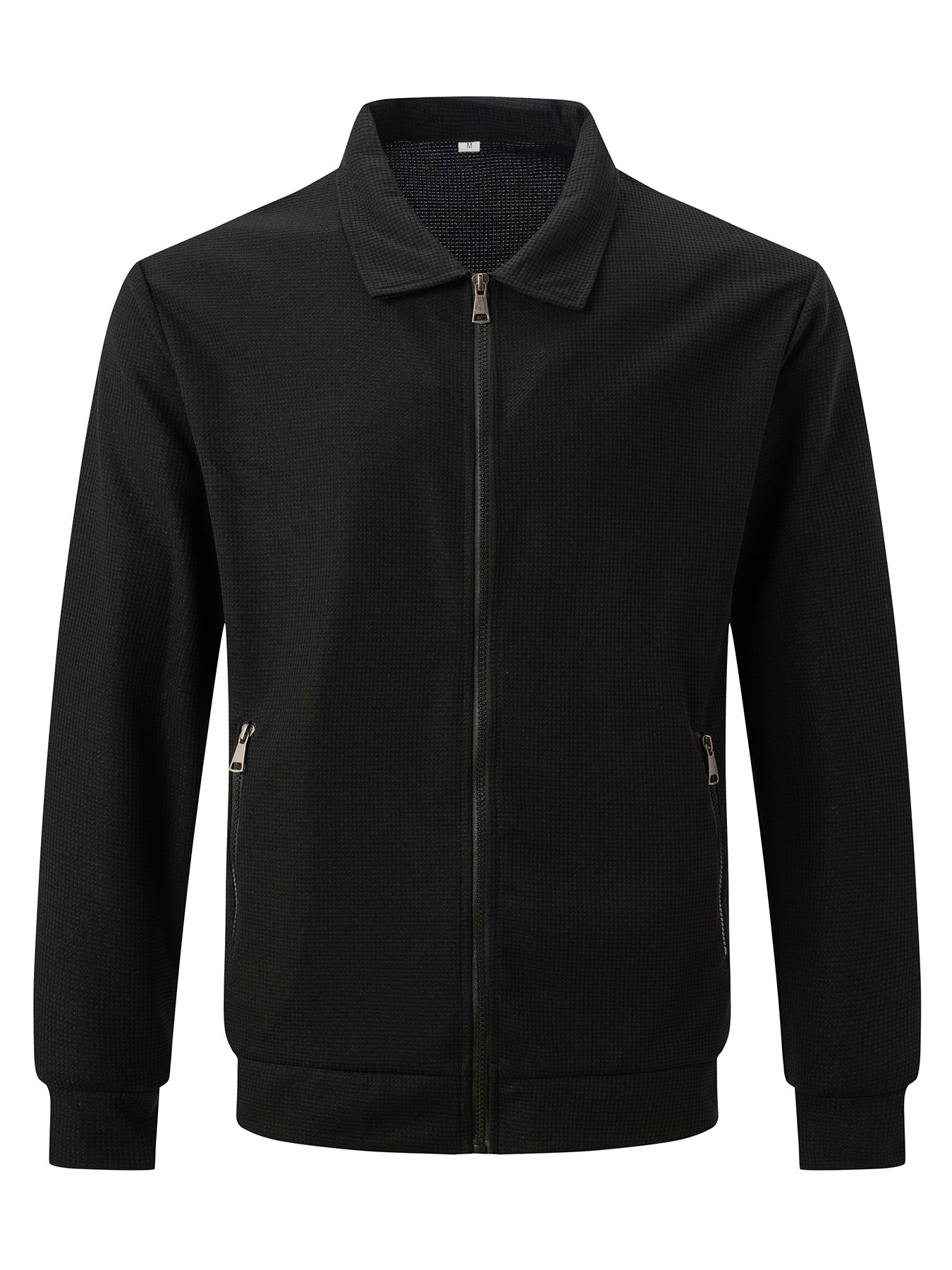 Men's Solid Colour Casual Jacket With Pockets And Zipper Spring_voghion.com