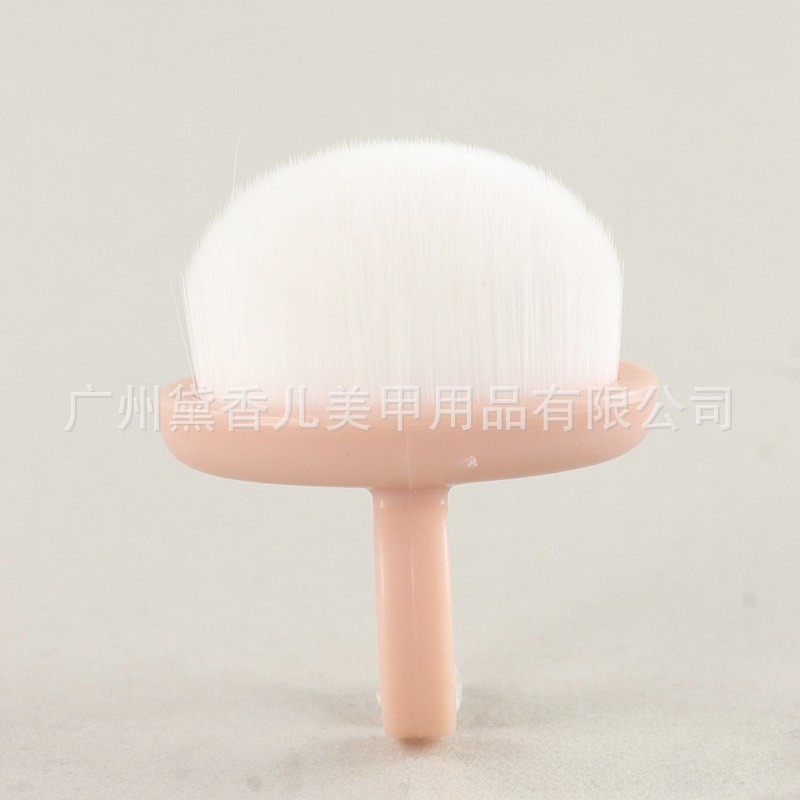 Brocha para Polvo de Manicura y Maquillaje de Nylon Suave para Limpieza de Uñas y Colorete