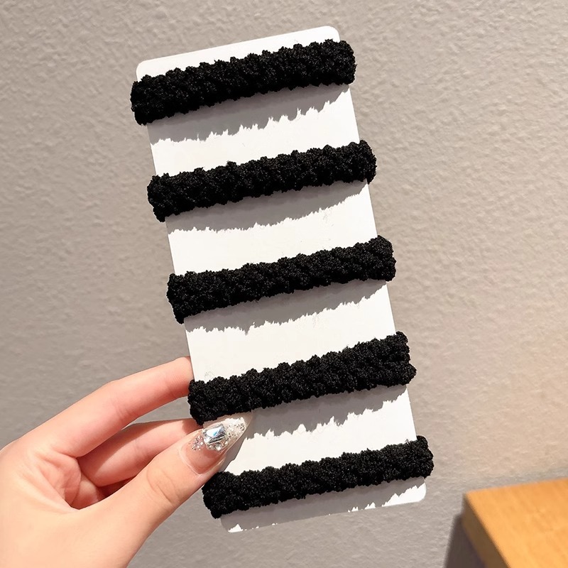 Caricatura encantadora anillo de pelo pulgar no daña el cabello de los niños correa de correa pequeña cuerda de cabello para niñas cuerda de cabello